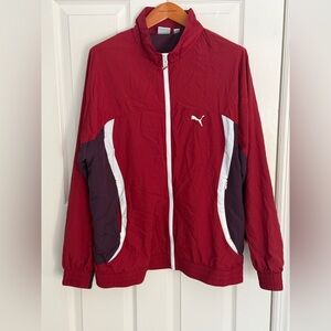 Puma Red and White Bomber Jacket